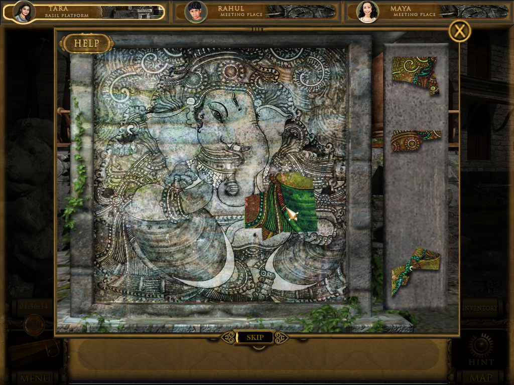 The Dark Hills of Cherai (Windows) screenshot: Jigsaw puzzle