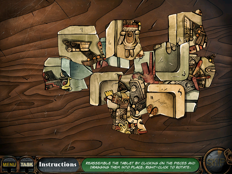 Nick Chase and the Deadly Diamond (Windows) screenshot: Tablet puzzle