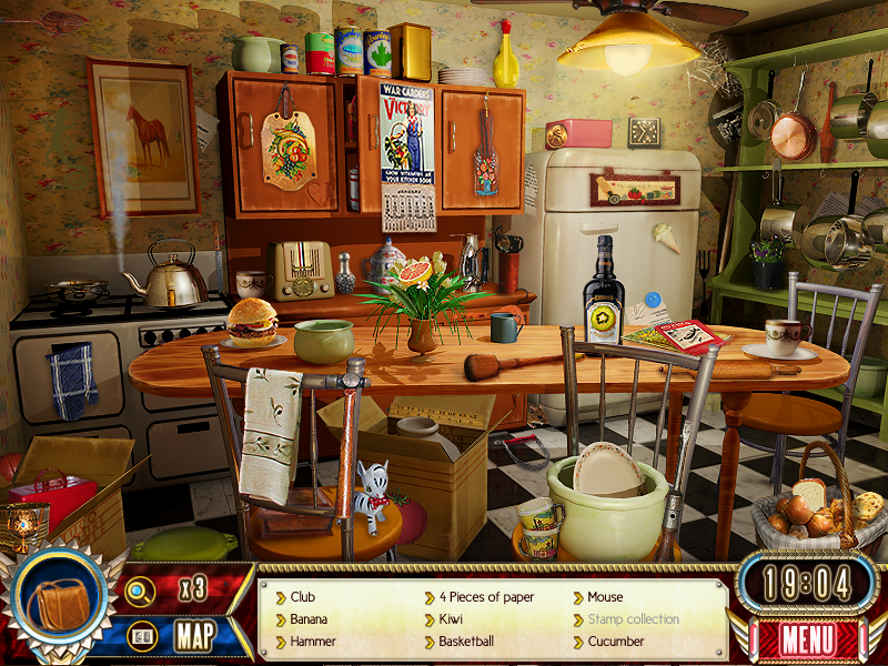 The Search for Amelia Earhart (Windows) screenshot: Kitchen