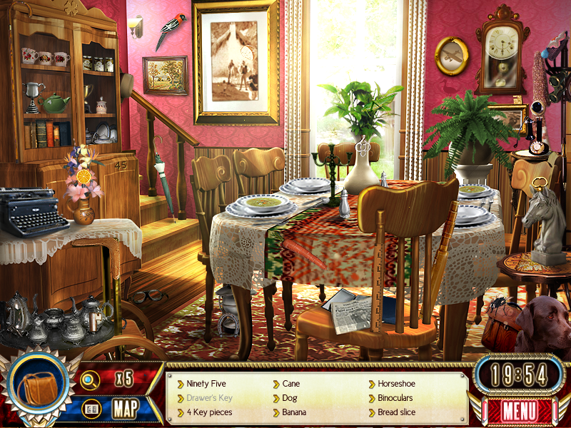 The Search for Amelia Earhart (Windows) screenshot: Dining room
