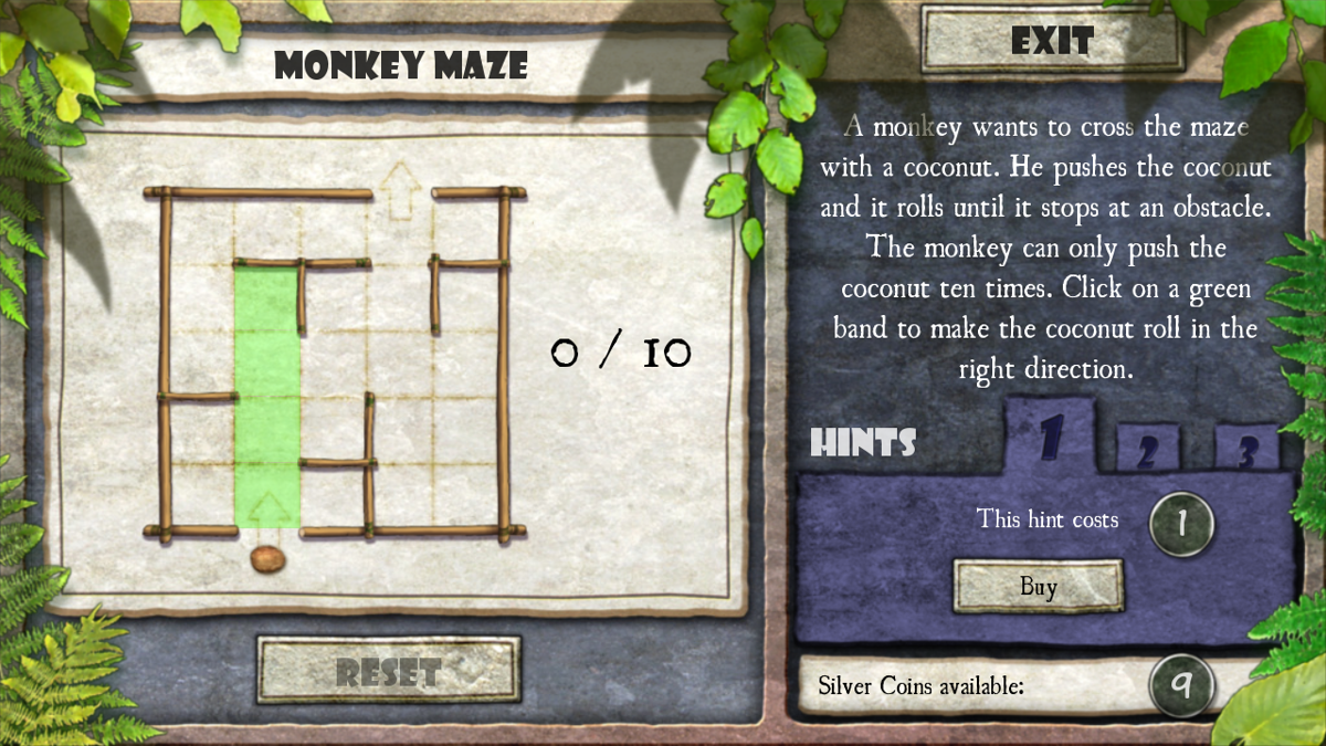 Eden's Quest: The Hunt for Akua (Windows) screenshot: Maze puzzle