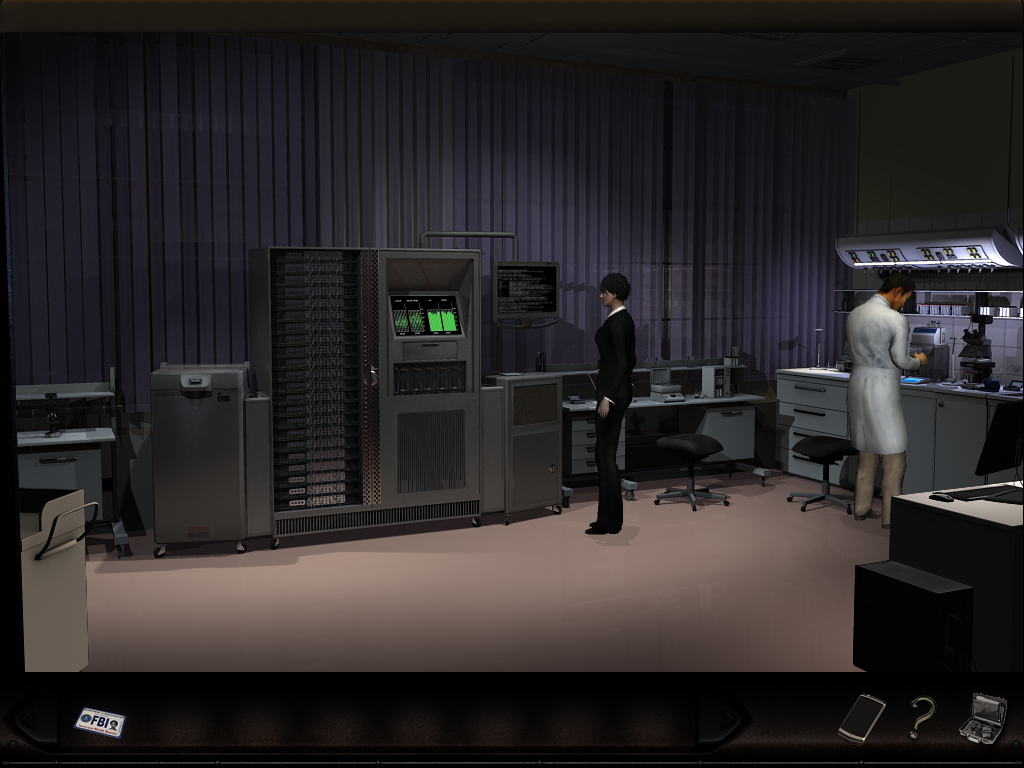 Art of Murder: Cards of Destiny (Windows) screenshot: Wang's lab
