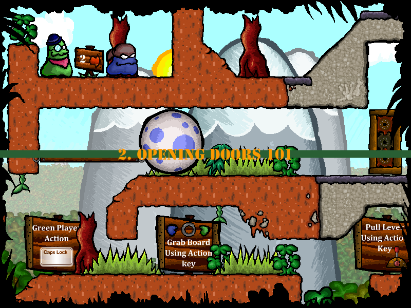 Omelette Quest (Windows) screenshot: The second level.