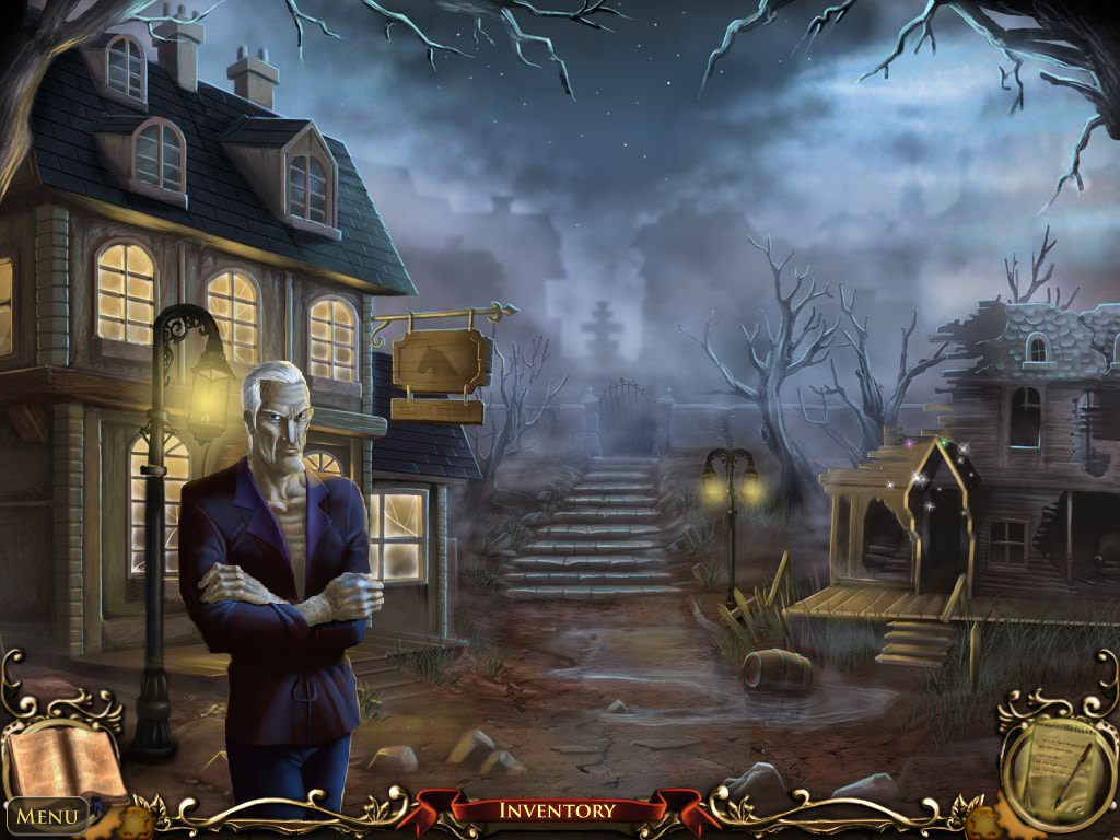 Nightfall Mysteries: Curse of the Opera (Windows) screenshot: Village