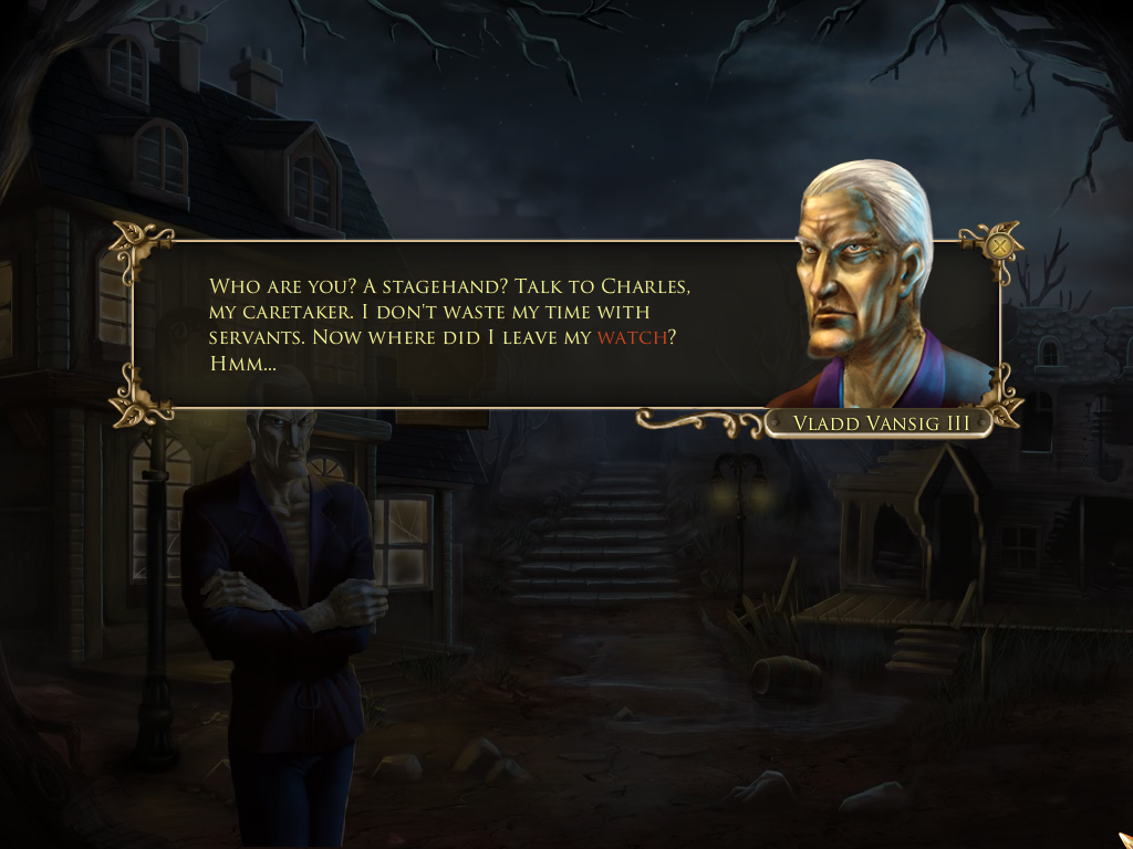 Nightfall Mysteries: Curse of the Opera (Windows) screenshot: The Count