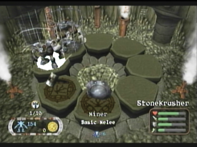 Goblin Commander: Unleash the Horde (Xbox) screenshot: Inside ClanShrine buying miner units