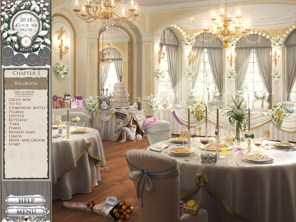 Nora Roberts Vision in White (Windows) screenshot: Ballroom