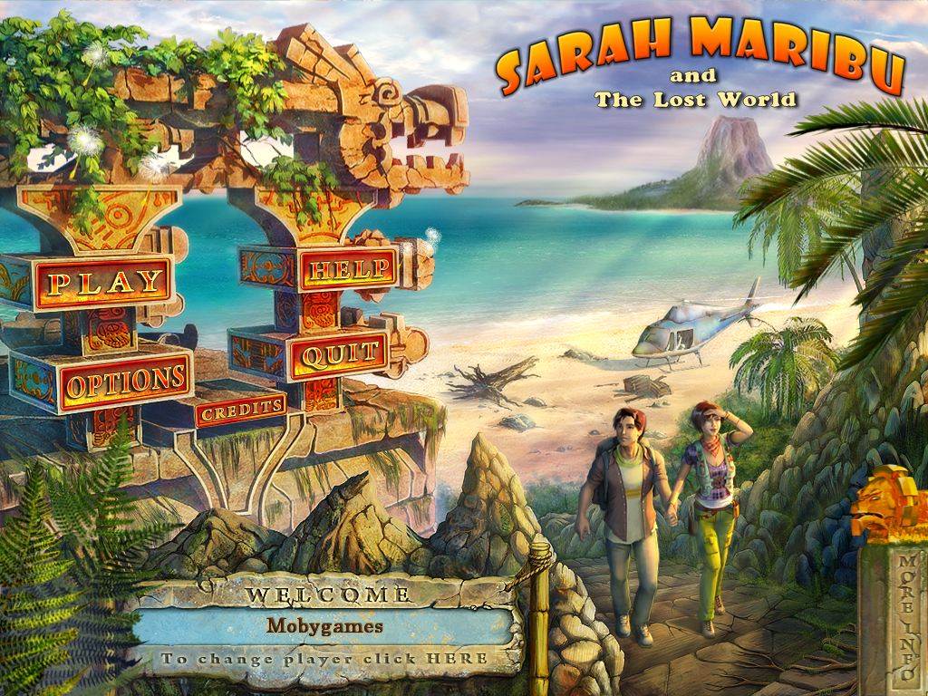 Sarah Maribu and the Lost World (Windows) screenshot: Main menu