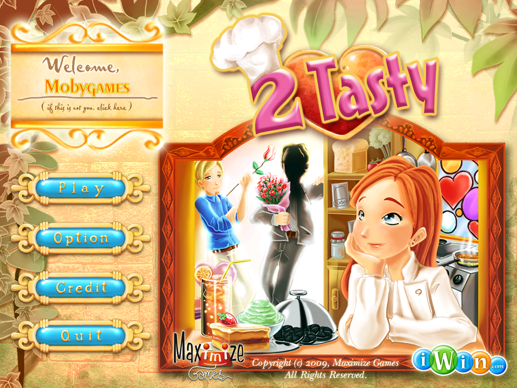 2 Tasty (Windows) screenshot: Main menu