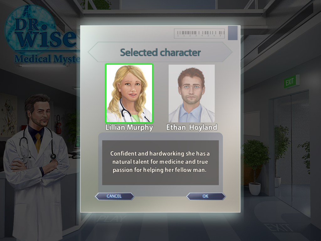 Dr. Wise: Medical Mysteries (Windows) screenshot: Choosing one of the interns.