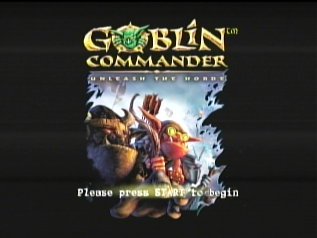 Goblin Commander: Unleash the Horde (Xbox) screenshot: Title
