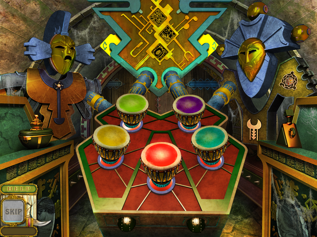 Sarah Maribu and the Lost World (Windows) screenshot: <moby game="Simon">Simon</moby> game with drums