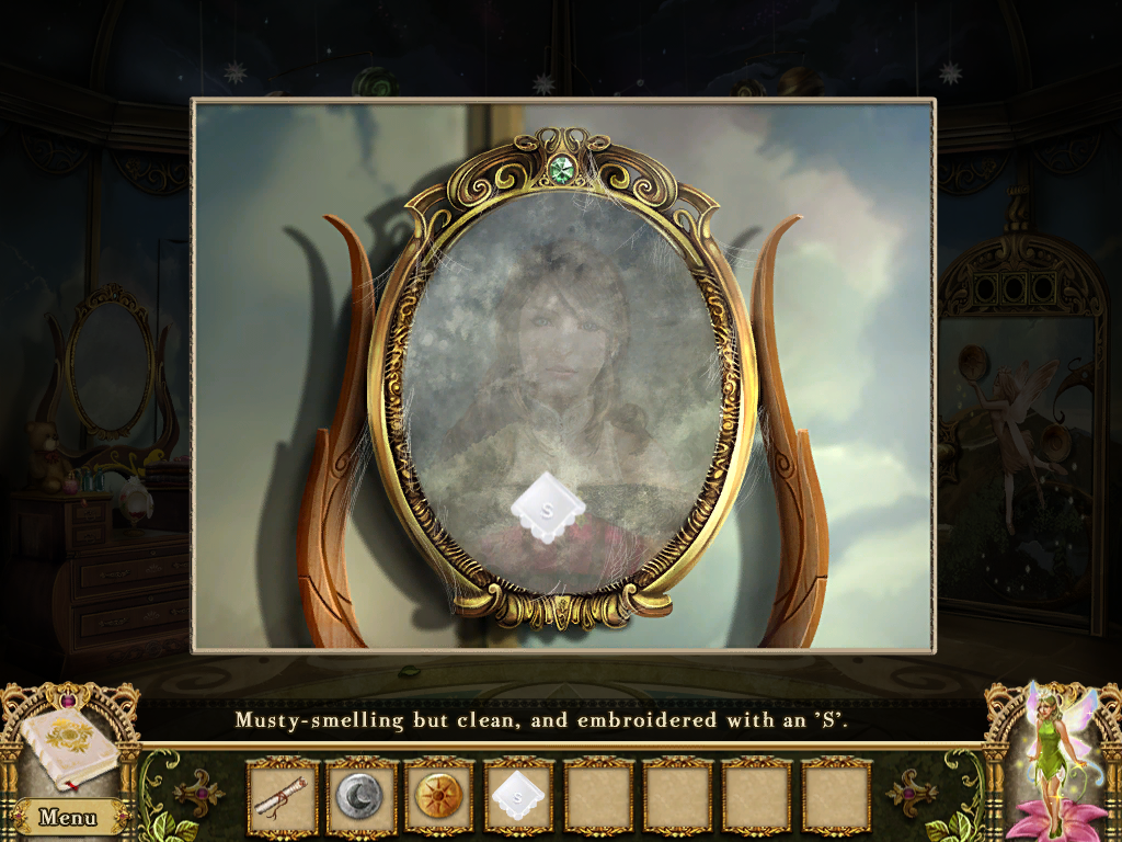 Awakening: The Dreamless Castle (Windows) screenshot: Dusty mirror