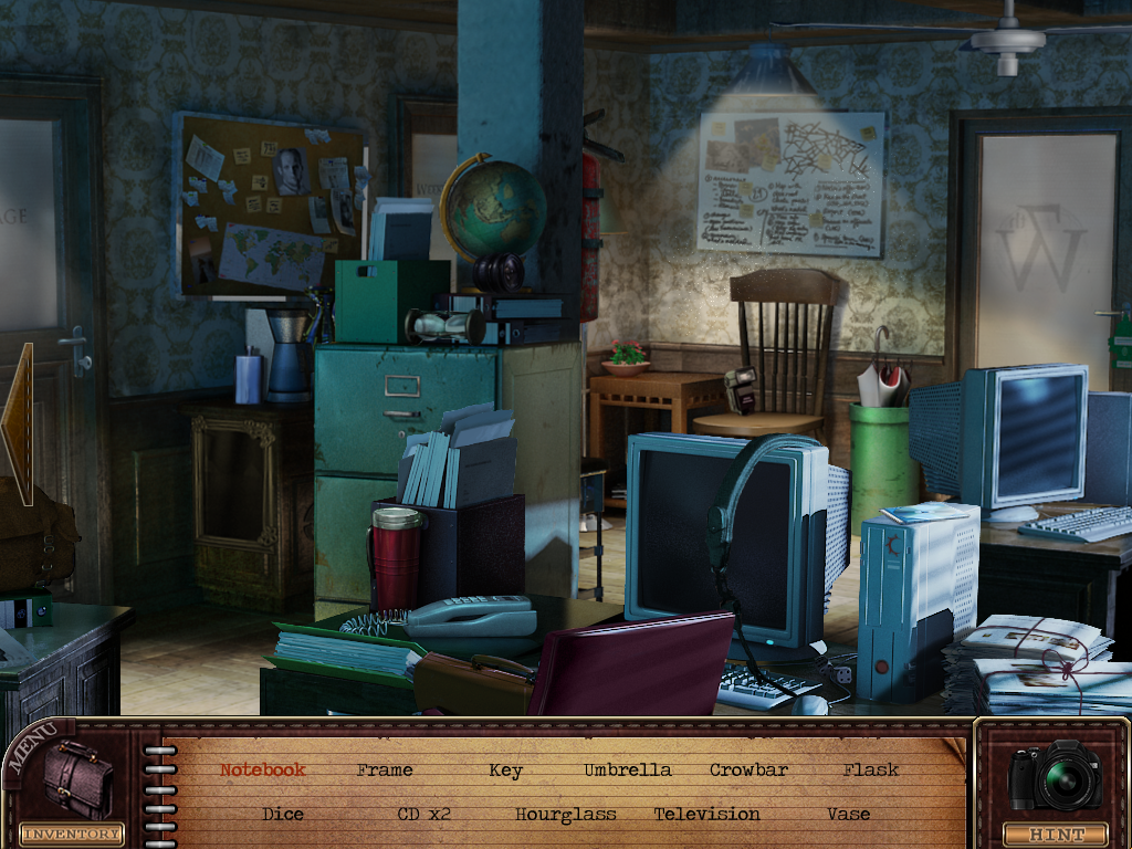 Mind's Eye: Secrets of the Forgotten (Windows) screenshot: Finding all the items.