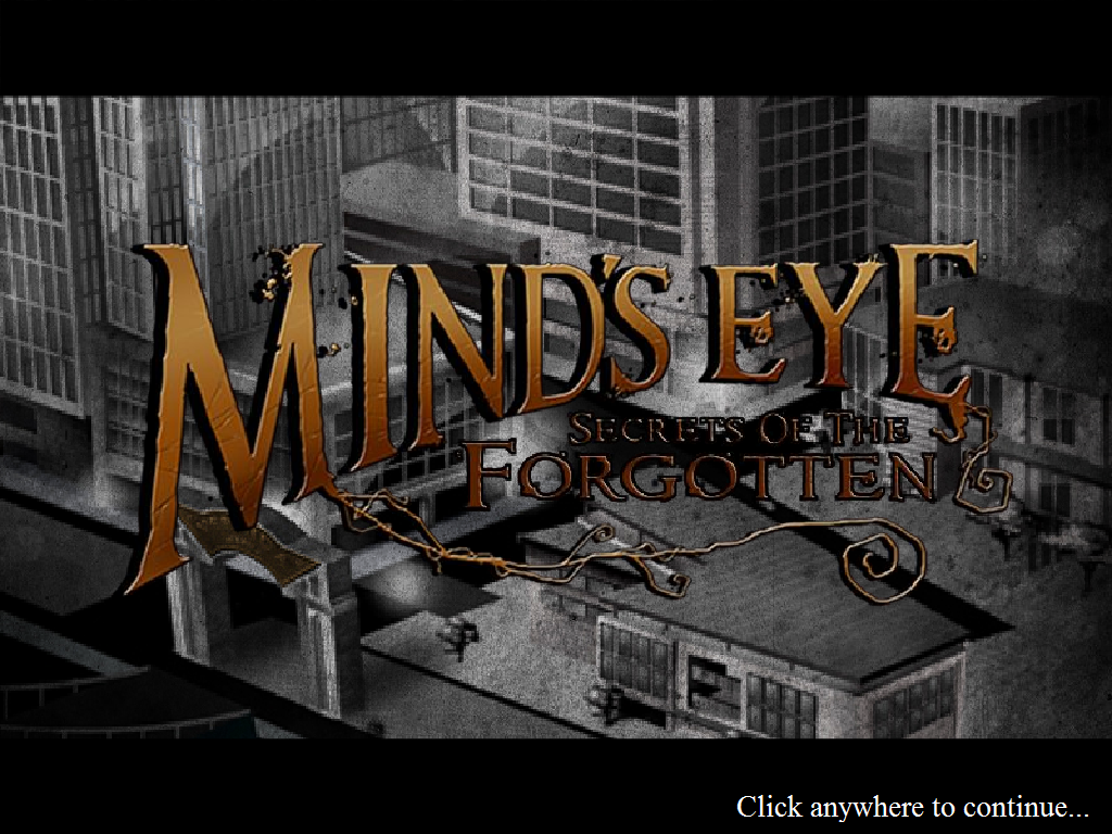 Mind's Eye: Secrets of the Forgotten (Windows) screenshot: Title screen