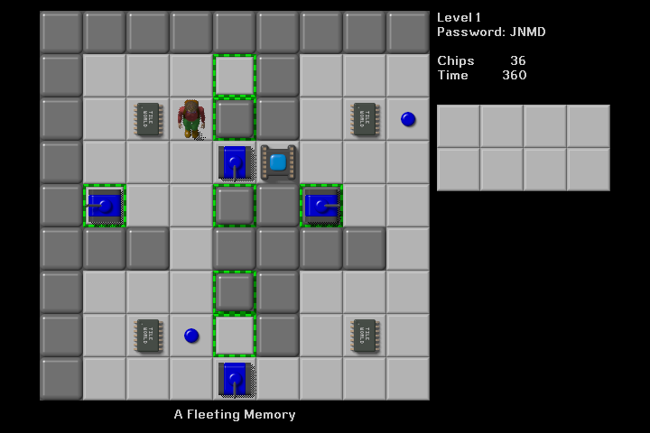 Tile World (Windows) screenshot: First puzzle of the custom set