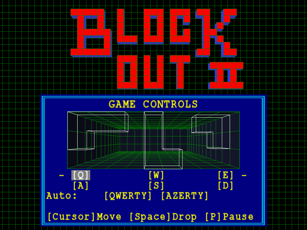BlockOut II (Windows) screenshot: Instructions