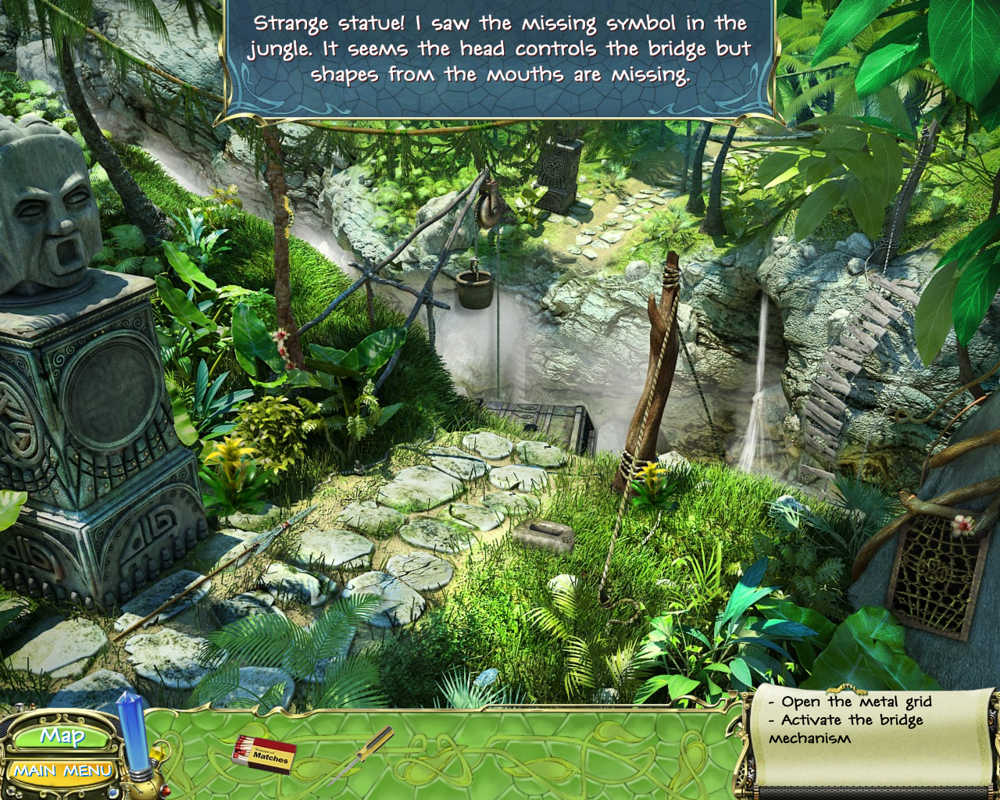 Secret Mission: The Forgotten Island (Windows) screenshot: Bridge