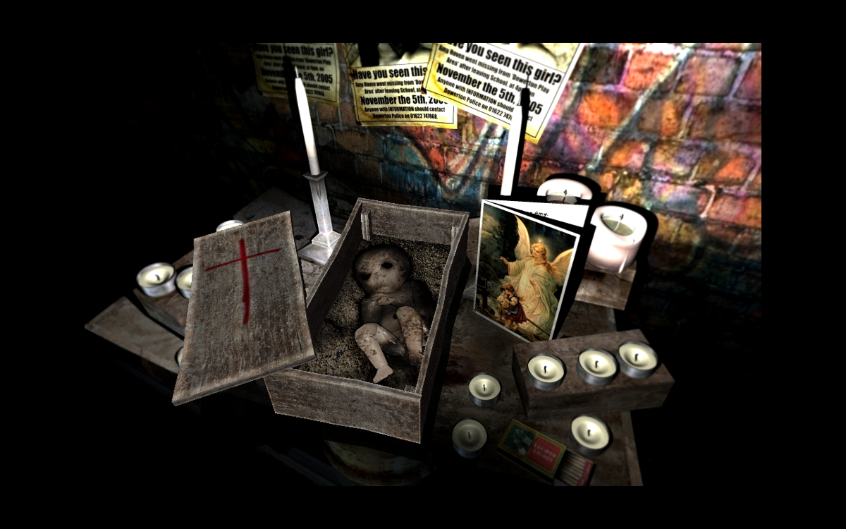 Dark Fall: Lost Souls (Windows) screenshot: A creepy coffin