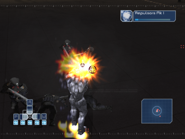 Iron Man (PlayStation 2) screenshot: Killing the enemies.