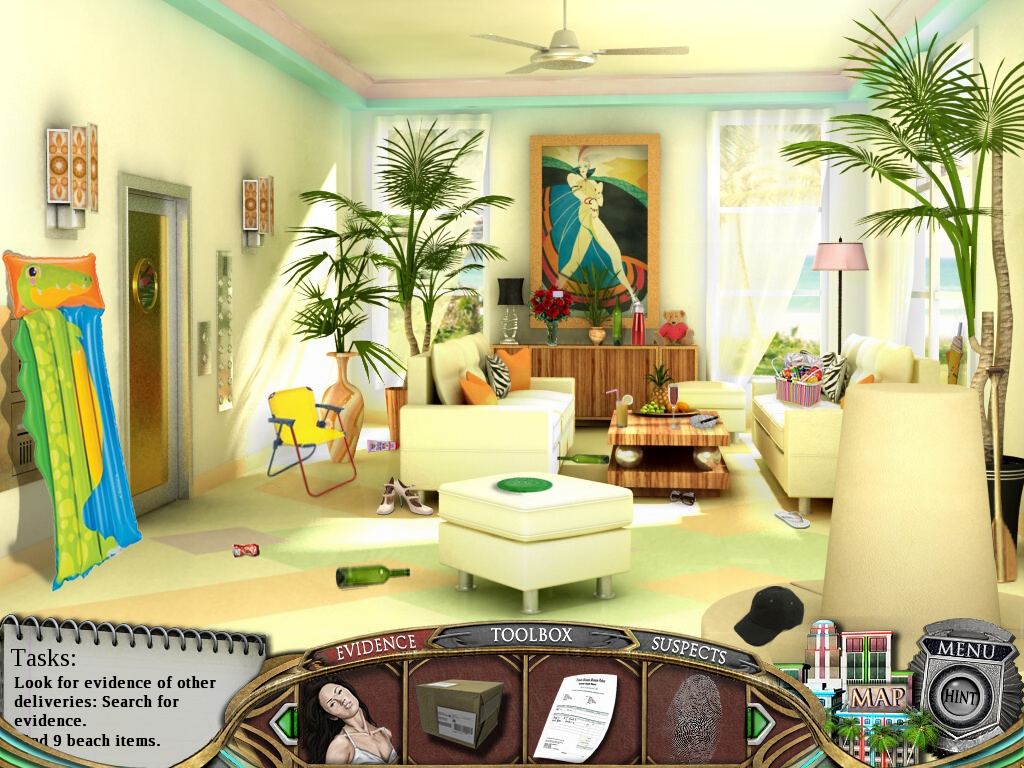 Real Detectives: Murder in Miami (Windows) screenshot: Hotel lobby