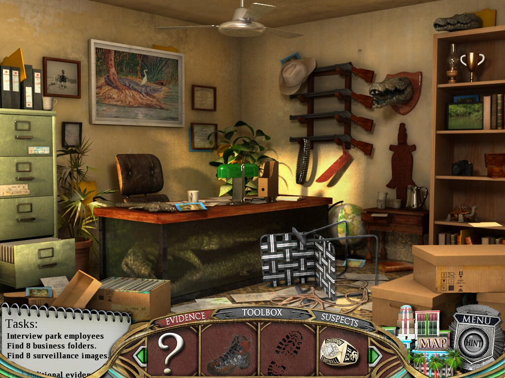 Real Detectives: Murder in Miami (Windows) screenshot: Office