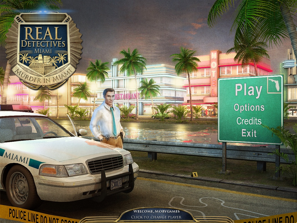Real Detectives: Murder in Miami (Windows) screenshot: Main menu