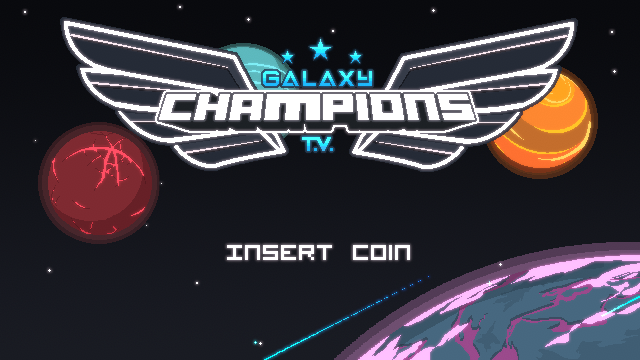Galaxy Champions T.V. (Linux) screenshot: Title screen