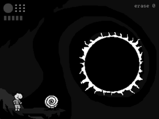 uin (Windows) screenshot: A mysterious black hole... where does it go?