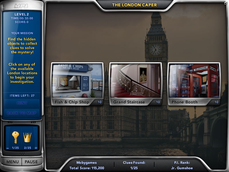 Mystery P.I.: The London Caper (Windows) screenshot: Second chapter