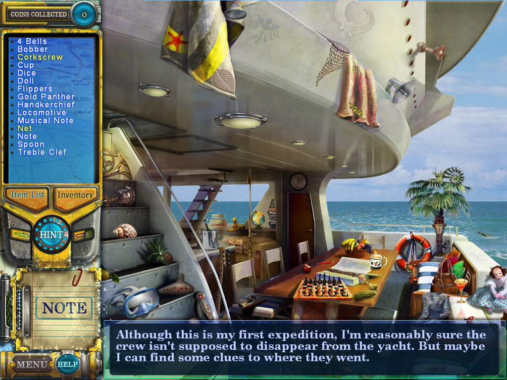 Pathfinders: Lost at Sea (Windows) screenshot: Boat side