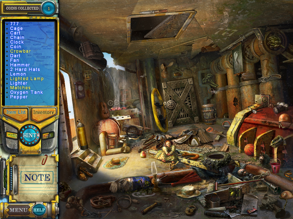 Pathfinders: Lost at Sea (Windows) screenshot: Derelict ship
