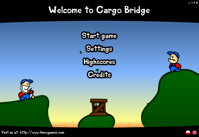 Cargo Bridge (Browser) screenshot: Main menu