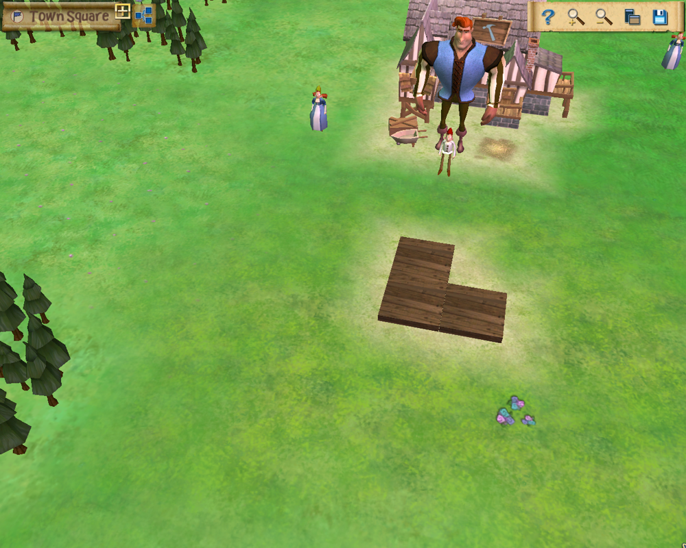 A Kingdom for Keflings (Windows) screenshot: Game start
