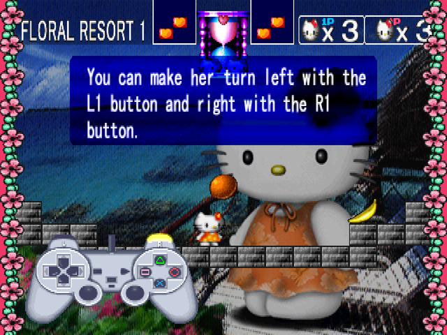 Hello Kitty's Cube Frenzy (PlayStation) screenshot: Tutorial