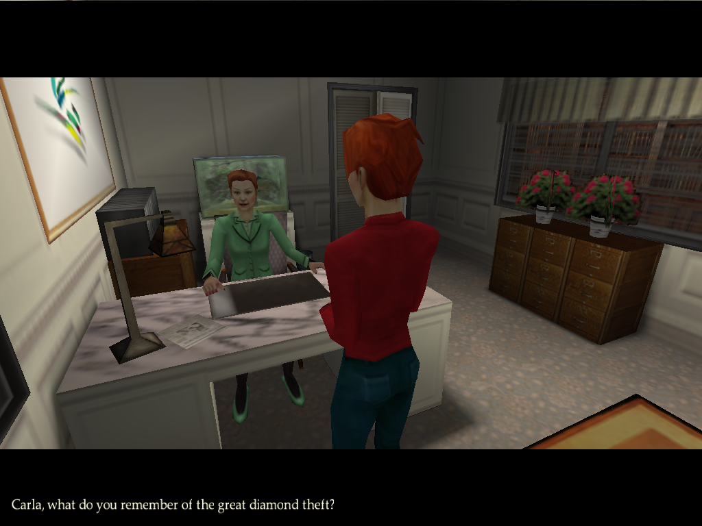 The Diamond Mystery of Rosemond Valley (Windows) screenshot: Carla's office