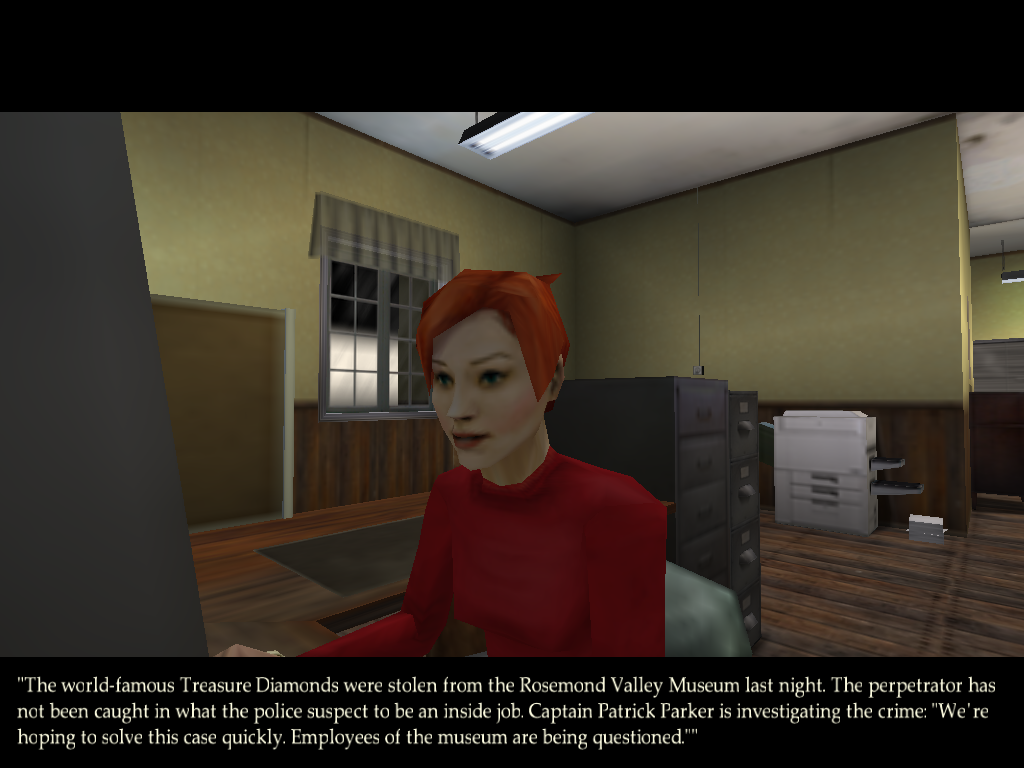 The Diamond Mystery of Rosemond Valley (Windows) screenshot: Checking the archive on your computer