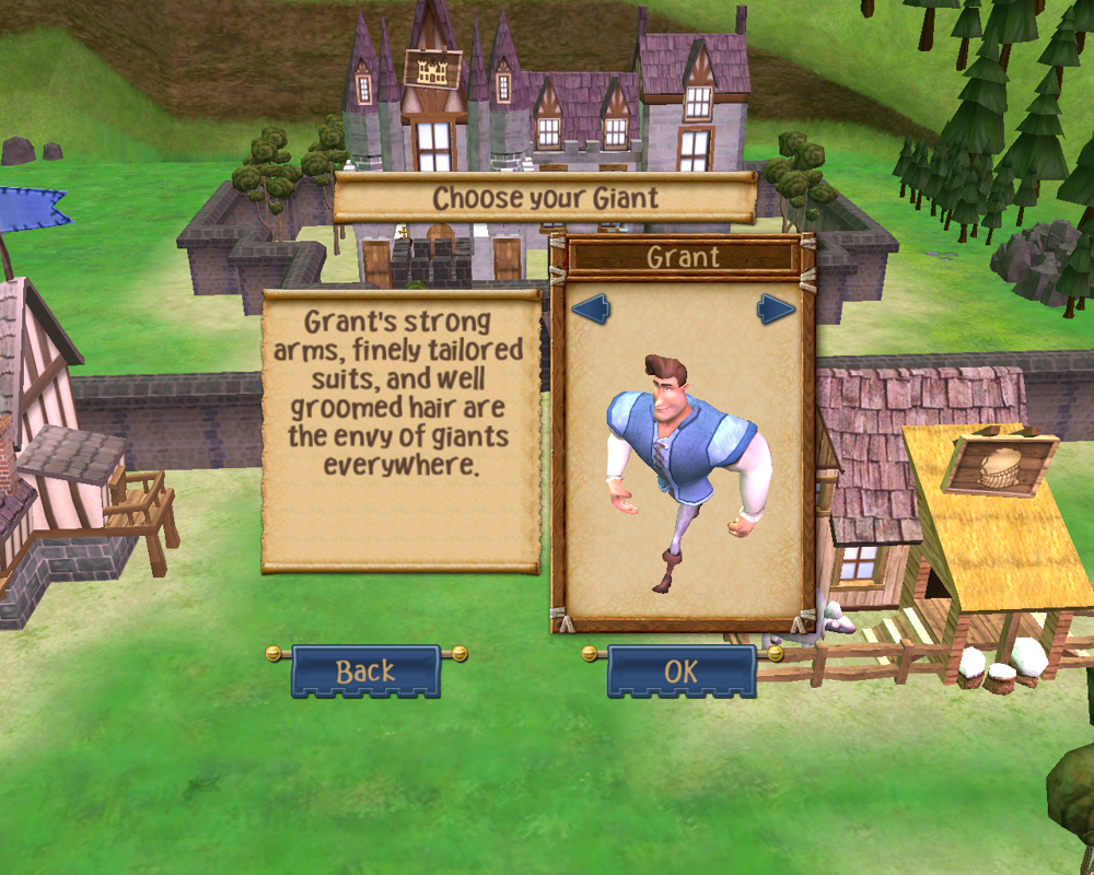 A Kingdom for Keflings (Windows) screenshot: Selecting the giant.