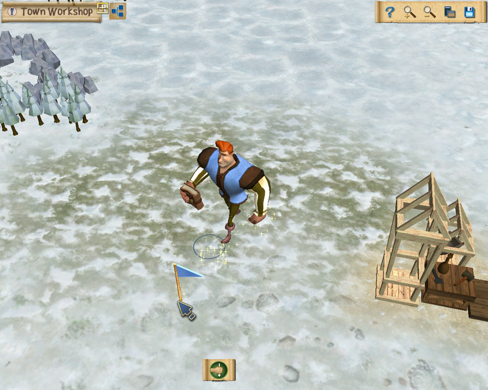 A Kingdom for Keflings (Windows) screenshot: The books are later added to the school library.
