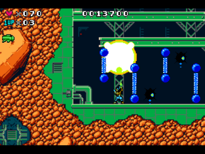 Dark Void Zero (Windows) screenshot: Have to watch out for these explosive things.