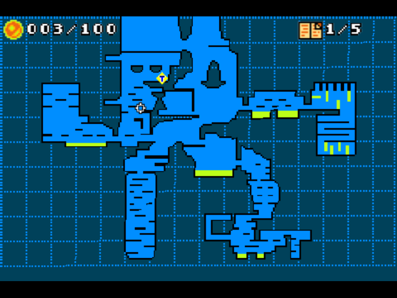 Dark Void Zero (Windows) screenshot: The map is needed to navigate through the levels.