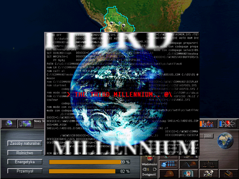 The 3rd Millennium (Windows) screenshot: Title screen