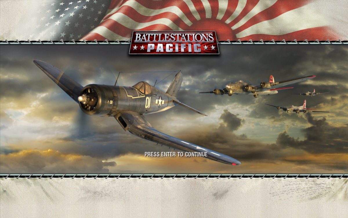 Battlestations: Pacific (Windows) screenshot: Title screen