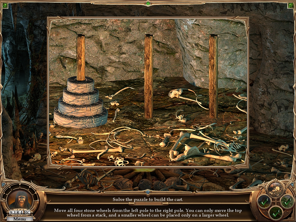 Eternity (Windows) screenshot: <moby game="Die Türme von Hanoi">Tower of Hanoi</moby> variation