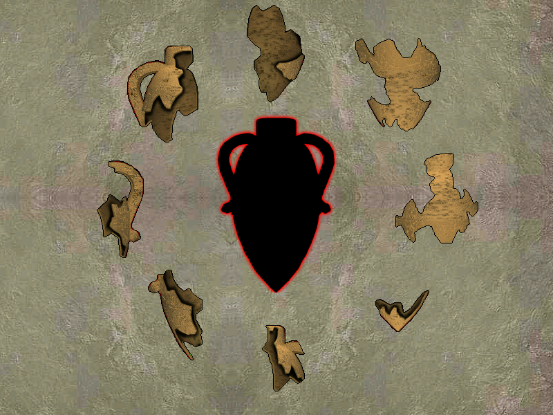 The Famous Five: Dangerous Discovery (Windows) screenshot: Amphora puzzle