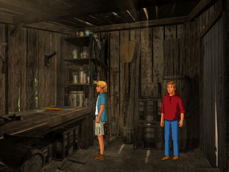 The Famous Five: Kidnapped! (Windows) screenshot: The shed