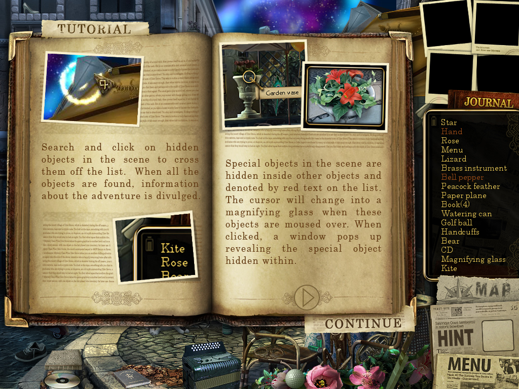 Journalist Journey: The Eye of Odin (Windows) screenshot: Tutorial