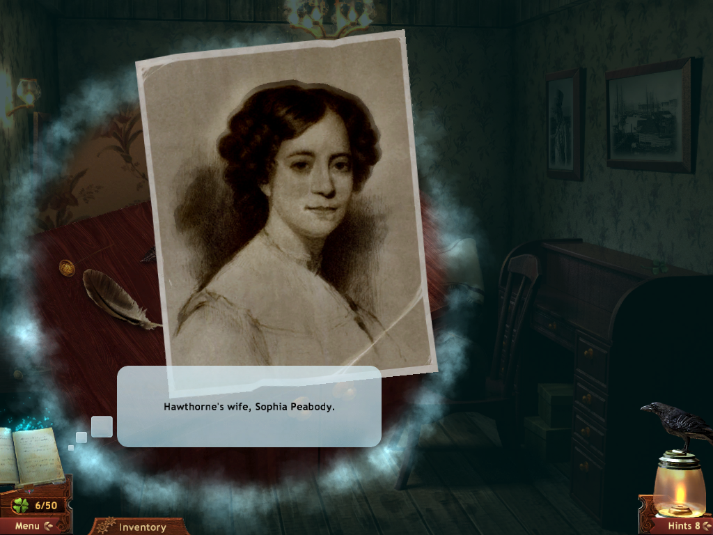 Midnight Mysteries: Salem Witch Trials (Windows) screenshot: Hawthorne's wife