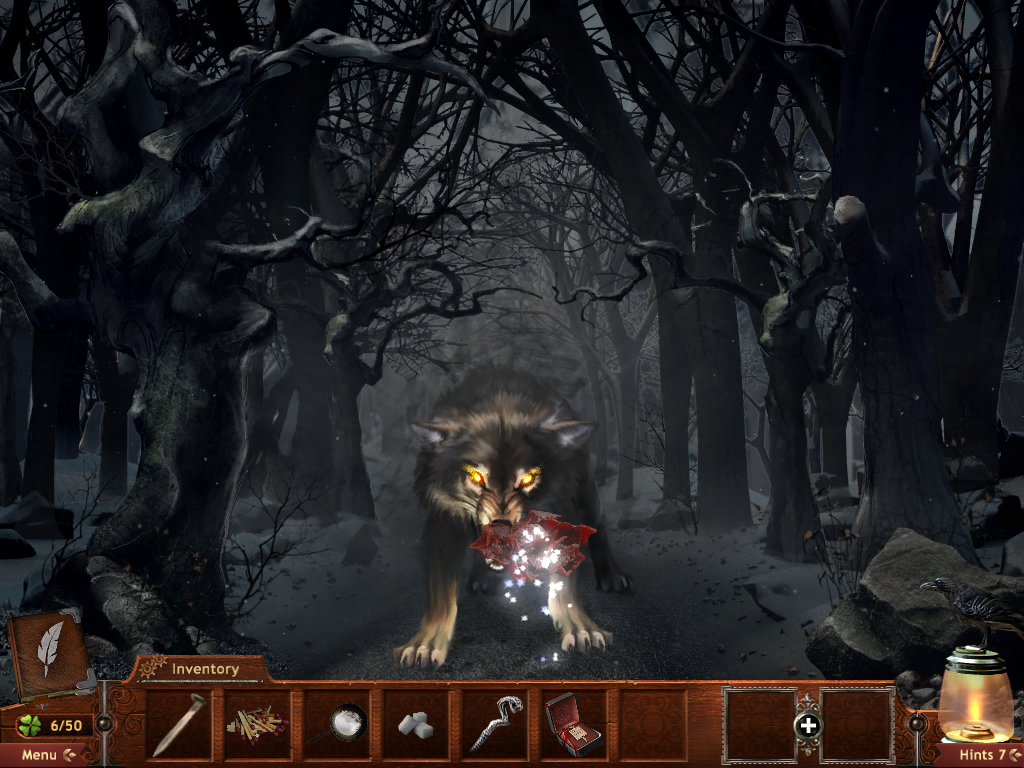 Midnight Mysteries: Salem Witch Trials (Windows) screenshot: Hungry wolf
