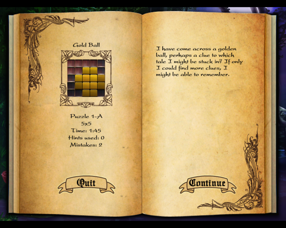 World Mosaics 3: Fairy Tales (Windows) screenshot: Puzzle complete